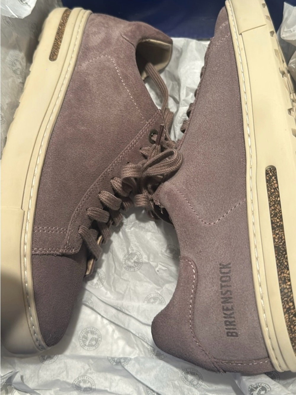 Birkenstock Sneakers in Mauve Gray with White Sole - Picture 5 of 10